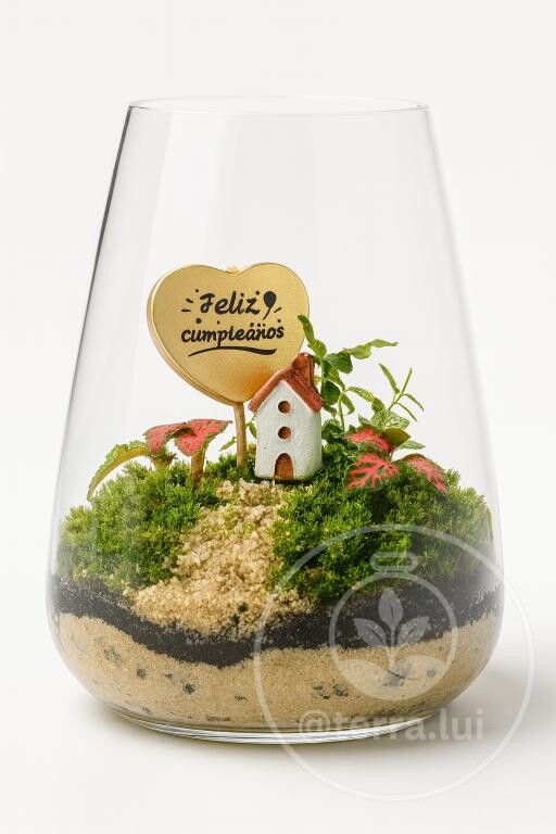 Terrario Personalizado con Dedicatoria
